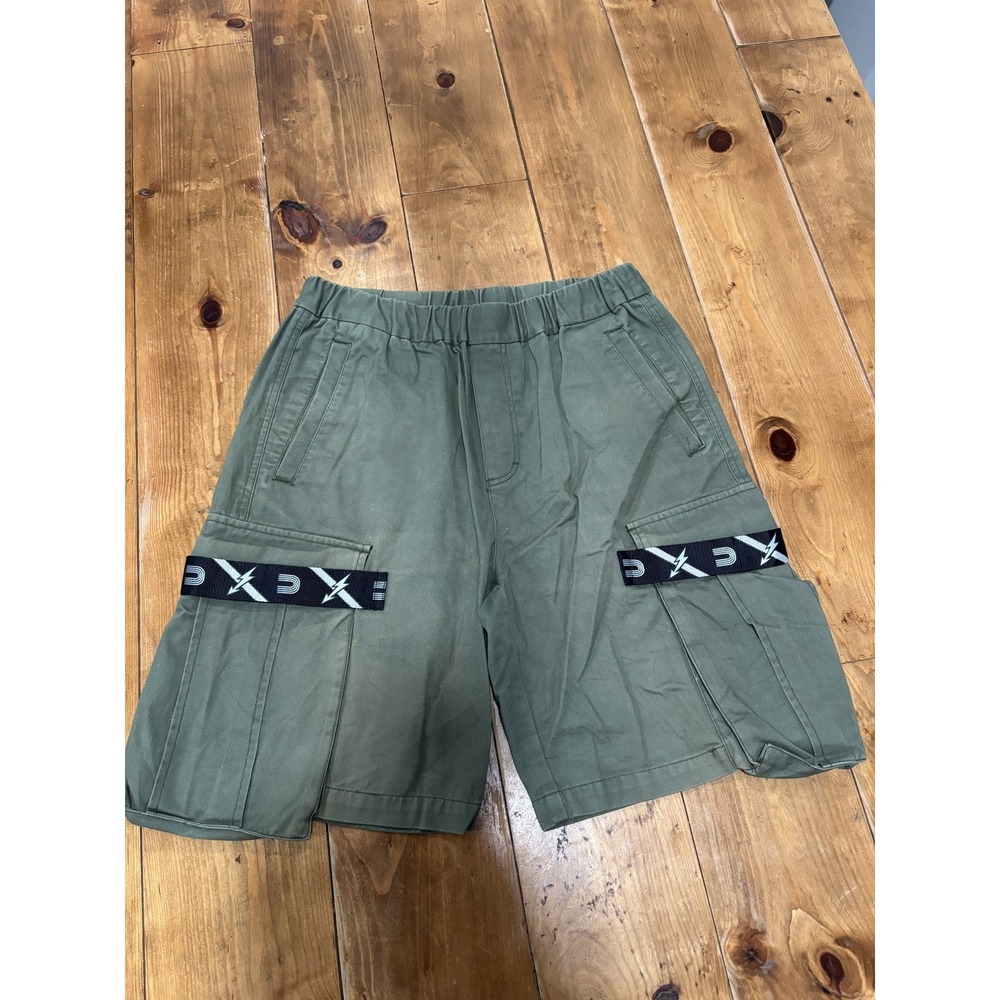 UNDERGARDEN Boys‎ Olive Green Cargo Shorts Elastic Waist Size L 100/86A